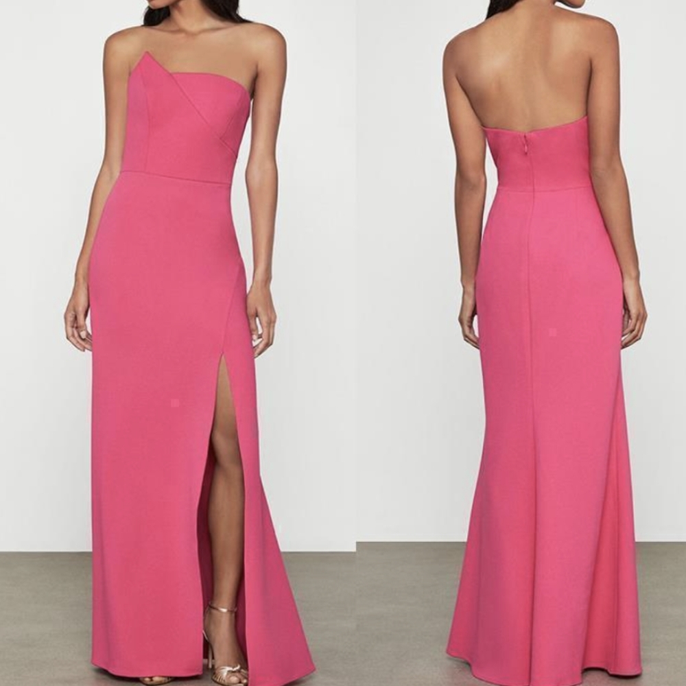 BCBG strapless gown
